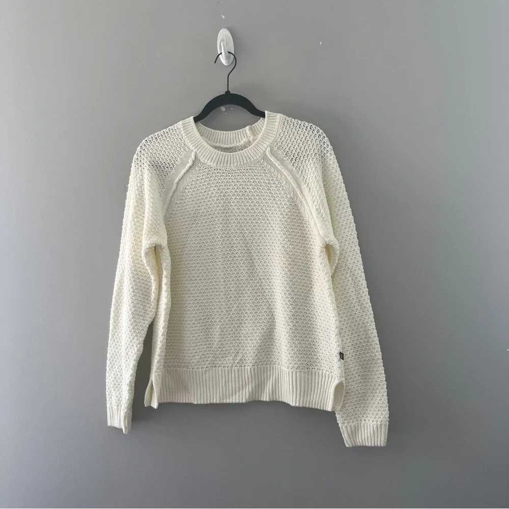 GAP Women's Cream Sweater Open Knit Neutral Classic Size Medium M